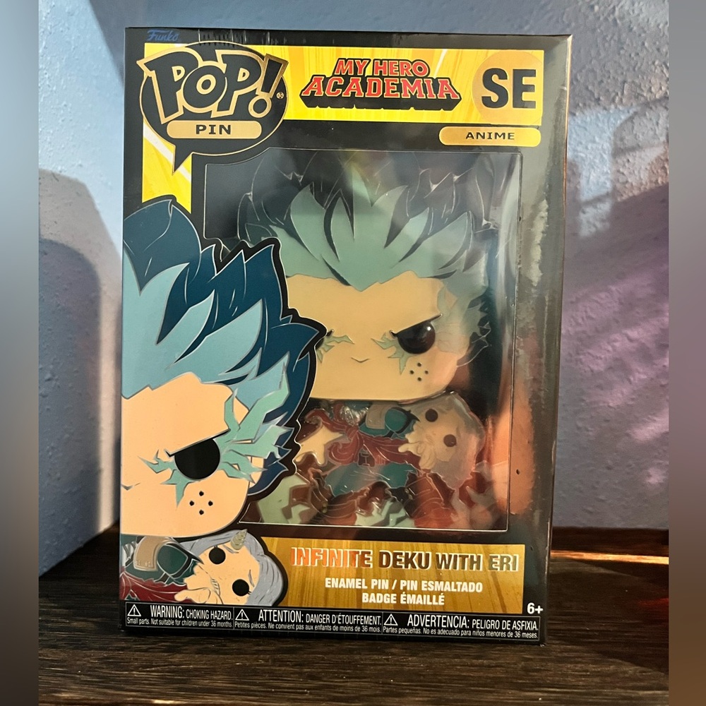 Funko POP! Pin My Hero Academia SE Anime Infinite Deku With Eri Rare GITD VHTF